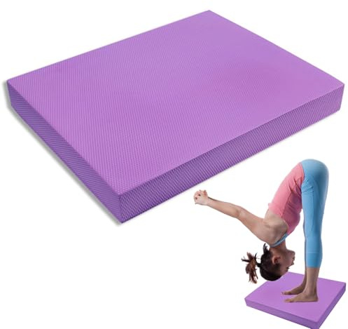Balance Pad, TPE Yoga Balance Cushion Pad Soft Cushion High Rebound Mat Training Pad in Schiuma Pad di Supporto Piatto per Allenare l'Equilibrio(Viola)