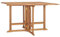 QZZCED Garten-Esstisch Klappbar 110x110x75 cm Massivholz Teak, Outdoor Tisch Garten Lounge Tisch Patio Tisch Balkon Esstisch für Gärten, Terrassen, Balkone