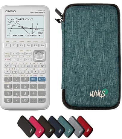 Casio fx-9860GIII inkl. WYNGS Schutztasche Türkis - Grafikrechner - Basic Set