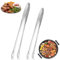 2 Pièces Pince Cuisine, Pince Cuisine Inox, 24 cm et 28 cm, Pincette de Cuisine Acier Inoxydable Professionnel, Pince de Cuisine pour Cuisiner Griller et Cuire