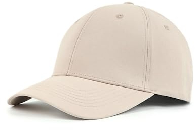 Zylioo XXL Baseballkeps för män med stängd rygg, icke justerbara anpassade kepsar för stora huvuden, överdimensionerade stretchiga baseballhattar, BEIgE, L