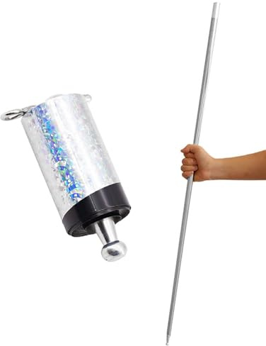 KEMUZ Baguette Magique Télescopique Professionnelle | Zauberstab en Acier Inoxydable | Outil de Magie pour Spectacles, Enfants & Cadeaux | 1 Pièce