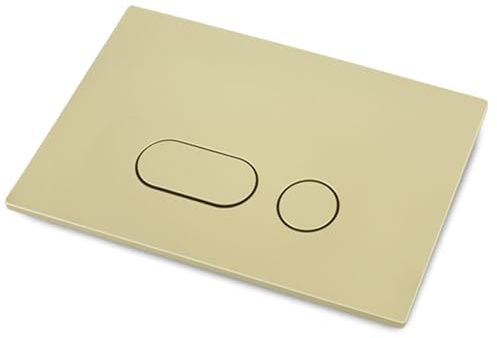 Plaque De Commande Wc Suspendu,Plaque De Déclenchement,Double Chasse,Équipée D'Un Set De Leviers De Chasse Et D'Un Cadre D'Installation,Compatible Avec Geberit Sigma 01,20,30,50,Up320 (doré)
