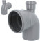 HT Rohr Abzweig Bogen TOP 90° DN 110 mm x 50 mm Grau | Abwasser Winkel Kunststoff Abflussrohr Kunststoffbogen PVC PP Doppelabzweig Verbindung Anschlussstück