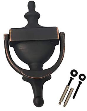 QCAA Türklopfer, massives Messing, 17,8 cm, venezianische Bronze, 1 Stück, hergestellt in Taiwan