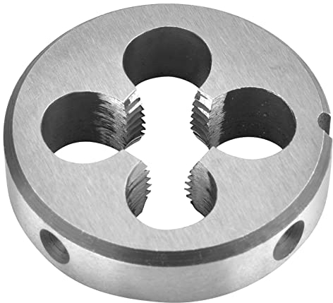 Burkit 1/4 Zoll-28 UNF runde Gewindeschneide, 1/4 x 28 UNF Maschinengewinde-Schneideisen für Linkshänder