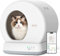 MeoWant Self Cleaning Cat Litter Tray, Integrated Safety Protection Automatic Cat Litter Tray for Multiple Cats, Extra Large/Odor Removal/APP Control Smart Robot Tray with Mat & Liner