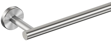 FORIOUS Towel Racks for Bathroom Wall Mounted, Stainless Steel Bathroom Towel Rack 24 Inch, Includes Wall Mounting Hardware (Brushed Nickel, Total Length 26-Inch)