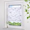 Grandekor Plissee ohne Bohren mit Muster Weiß-Motiv 65x120cm, plissees klemmfix Sichtschutz und Sonnenschutz Blickdicht Faltrollo Lichtdurchlässig Rollos für Fenster ohne Bohren