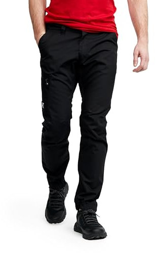 RevolutionRace Outdoor Basic Pants für Herren, Wanderhose für viele Outdoor-Aktivitäten, Black, L
