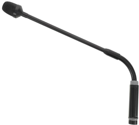 LRXIYODE Micrófono De Cuello Flexible Con Conector Xlr De Pines Para Dj y Actuaciones Para Conferencias y Bares Diseño De Metal Resistente