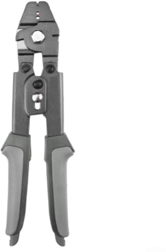 Pince à sertir de 25,4 cm pour câble métallique – Outil de sertissage de câble en acier inoxydable avec 8 douilles en aluminium graphique, capacité M0.1 à M2.0,