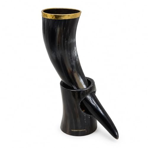Viking Cup Drinking Horn Tankard Authentic Medieval Inspired drinking horn with stand Rustic Vintage Home Decor Gifts