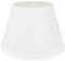 DULEE 8.7 Zoll Lampenschirm E27 E14 Glühbirne Schraube Handgefertigter Stoff Tischlampenschirm für Stehlampe, Tischlampe, Nachttischlampe (Oben)15cm x (Höhe)17cm x (Unten)22cm,Weiß