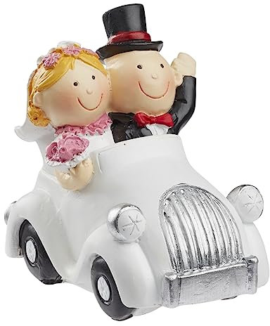 Hobbyfun Hochzeitspaar im Auto, ca. 7 x 4 cm