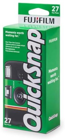Fujifilm QuickSnap Flash 400 35mm Single-Use Disposable Camera with Flash, 27 Exposures, 5 Boxes