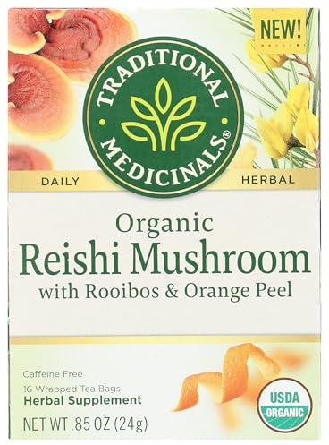Traditional Medicinals, Organic Reishi Mushroom Tea, 16 Count