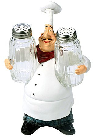 VIFERR Koch Figuren Deko, Küchenchef Figur Niedlicher Koch Kunsthandwerk Koch Statue Agatige Harz Dekoration Ornament für Küche Dekor Coffee Shop Home Decor