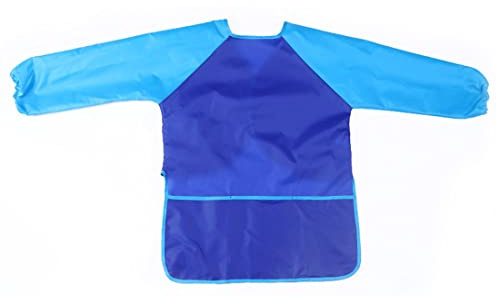 SULIUDAJI 1 Pièces Blouse Peinture Enfant, Tablier de Peinture Imperméable Blouse de Peinture pour Enfant Manche Longue, l'âge 5-8 Ans（Taille M）