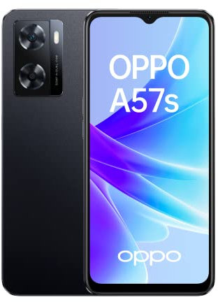 OPPO A57s - Smartphone 4G - 8Go Ram Plus 128 Go - Double Capteur Photo 52 MP, Frontal 8 MP - Écran LCD 60 Hz 6,6 - Batterie 5000 mAh Plus Charge Rapide 33W - Noir