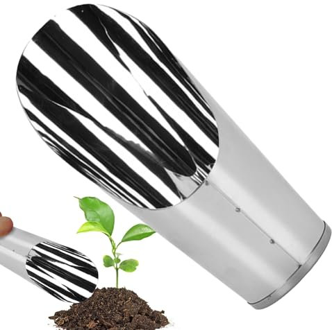 Nankoyal Paletta per Piante da Interno | Manuale per Giardinaggio,Paletta Bonsai in Acciaio Inox per Rinvaso Compost Trapianto Semina e Sarchiatura