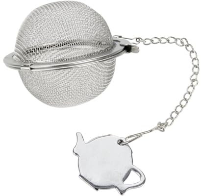 Fackelmann Uovo da tè Essential in acciaio inox di alta qualità, ideale per tè sfuso, lavabile in lavastoviglie