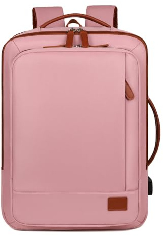 Vllcsla Mochila de Viaje Expandible Bolsa de Cabina Equipaje de Mano, 40x30x12 cm, para Llevar Bajo el Asiento, con Bolsillo Húmedos y Compartimento 15,6 Pulgadas Laptop, para Vuelo y Viajes