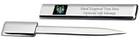 Lyon, Design Brieföffner mit Gravur, mit Wappen, Briefmarken