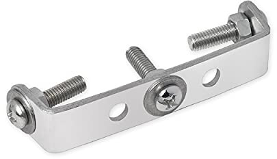 SCSpecial gepäckträger Adapter Befestigung fahrradadapter Halterung Rear Rack Adapter u-Plate (Silber)