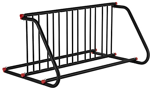 Retrospec Commercial Grid Bike Rack - Single & Double Sided - Bicycle Storage Stand for Garages, Stores, Schools & Universities Power Coated Steel - Black 10 Bike/Double Sided