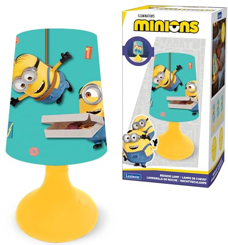 Lexibook, Cattivissimo me, mini lampada da comodino e luce notturna Senza fili, blu/giallo, MLT10DES