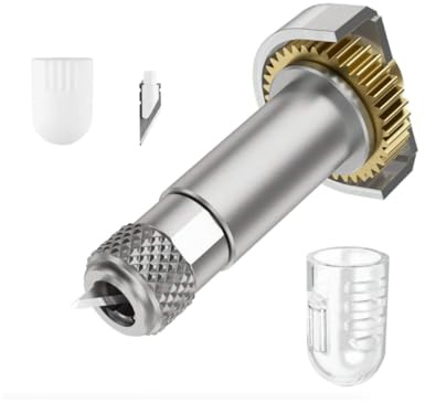Messer und Ersatzklinge für Cricut Maker,Explorer Schneidemaschine, ideal zum Schneiden von Balsaholz, leichtem Leder und dünnem Plexiglas, einwandfreie Verarbeitung (Schneideklinge)