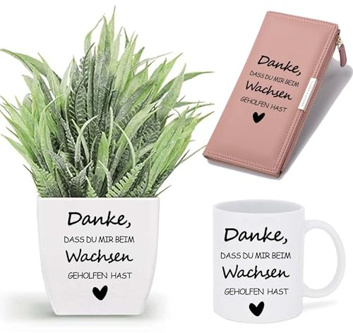 3PCS Danke, dass du mir beim Wachsen geholfen hast - Aufkleber für den Blumentopf - Erzieher Geschenk, Danke für Kindergarten
