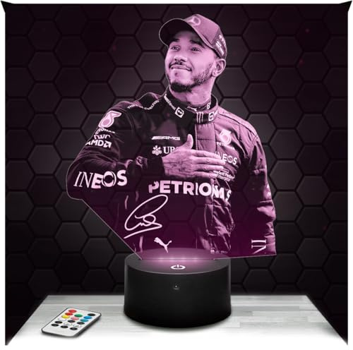 Lampephoto.fr - Lewis Hamilton F1 Lamp Formula 1 3D Touch Night Light