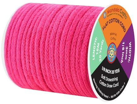 Soft Cotton Drawstring Replacement, Flat Cord for Hoodies, Sweatpants & More by MandalaCraftsInc