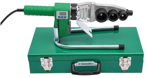 Soldadora de tubos de agua con pantalla digital, 20 – 63 mm, herramienta de soldadura de tubos para PPR, Pb, PE, PV, plásticos