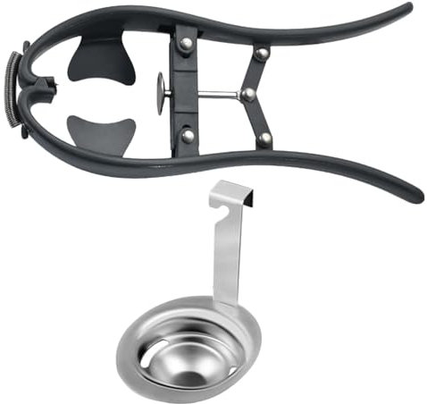 Duroecsain Cutter de la coque d'ouvre-œufs, ouvre-coquille d'oeuf | Coupe-œuf Coupe-Oeuf Séparateur d'oeuf cru et œuf rapide,Outil de séparation des œufs, gadgets de cuisine en acier inoxydable pour
