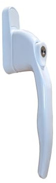 uPVC Universal Window Handle Inline Locking Espag Double Glazing White 35mm
