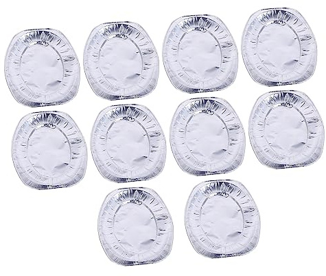 MAGICLULU 10piezas Bandejas De Aluminio Desechables Para Barbacoa Bandejas De Aluminio Para Hornear Desechables De Para Hornear