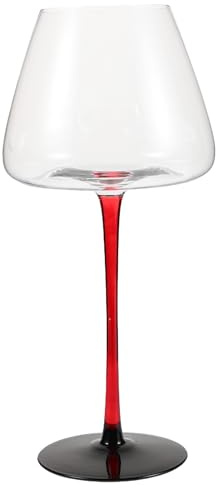 SHOWERORO Copas de Vino Borgoña de Cristal 710 Ml con Tallo Alto, Copa Reutilizable para Cata y Fiesta, Vaso para Beber Elegante con Base Cóncava Antideslizante, Adecuado para Eventos