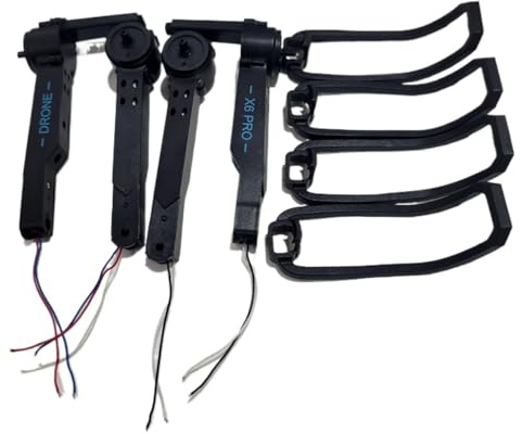 YLGOZFM para el dron X6 Pro, Kit Mini cuadricóptero, Juego Completo de Brazo Motor X6PRO con 4 Cuchillas para Marco Protector