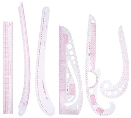 Règle, Kit de mesure for tailleur, règle transparente, bras manche, courbe française, coupe, jeu roues à aubes(United States)