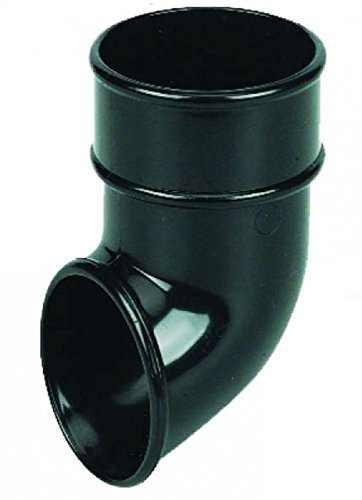 FLOPLAST 68mm Round Gutter Pipe Shoe - Black by FloPlast