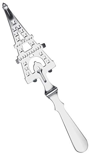 Absinthe Spoon Stainless Steel, Slotted Spoon Absinthe Fountain Accessory Absinthe Dripper for Absinthe Glasses Sugar Cube(#2)