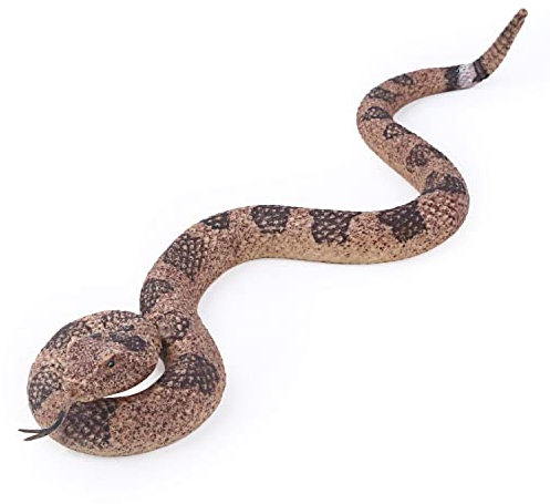 SIENON Gefälschte Schlangen Spielzeug Weiche Gummischlangenfigur Gartenschlange Vögel erschrecken Eichhörnchen Klapperschlange Spielzeugfiguren Stressabbau Spielzeug Halloween Streich Requisiten