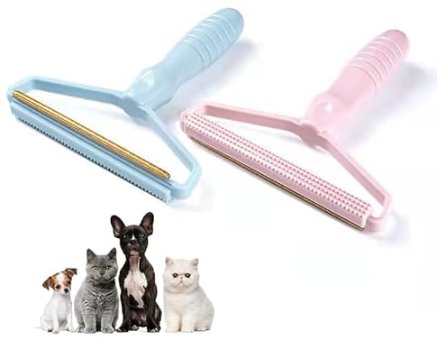 SIGANDG 2PC Rasoir Anti Bouloche,Brosse Anti Poils Animaux,Brosse Manuelle Anti Poil Vêtements à Rouler Attrape Poils Animaux,pour Poils d'animaux,Peluche vêtements,Manteau,canape,Tapis