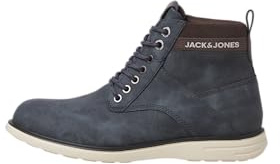 JACK & JONES Jfwdenver herr kombo boot PU snörstövletter, Navy Blazer detaljlogotyp, 41 EU