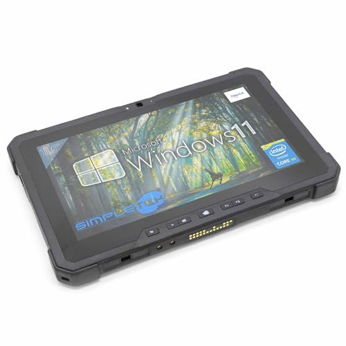 Dell Latitude Rugged 7202 12 | 4GB RAM | 240GB SSD | Tablet mit Dual-Kamera, Micro Seriell, Fingerprint und Micro-SD-Steckplatz (überholt)