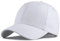 Herren Kappe Hut Harte Baumwolle Einfarbig Männliche Sport Mützen Lady Plain Sun Cap Hiphop Big Head Man Baseball Kappe 56-60Cm Weiß
