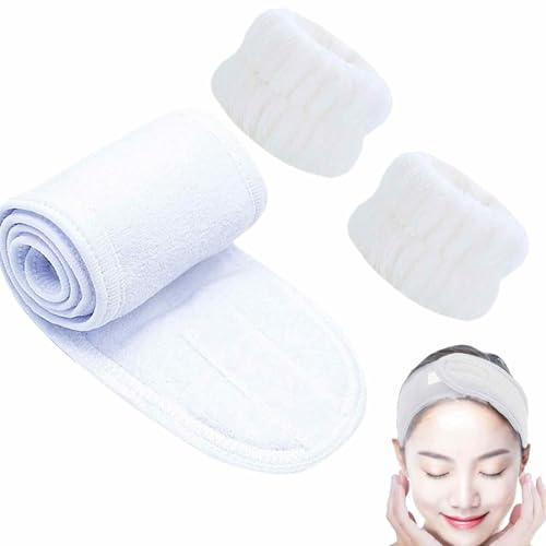 Toallas De Muñeca Para Lavar La Cara - Bandas De Toalla De Muñeca Para Lavar La Cara, Juego De Bandas Faciales Portátiles | Pulseras De Microfibra, Pulseras De